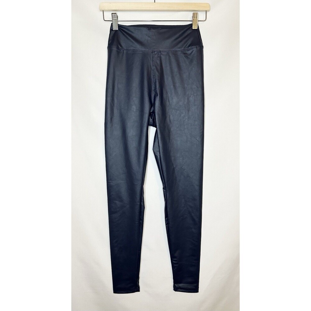 Offline By Aerie Real Luxe Faux Leather Leggings Blue‎ Women's SIZE MEDIUM NWT